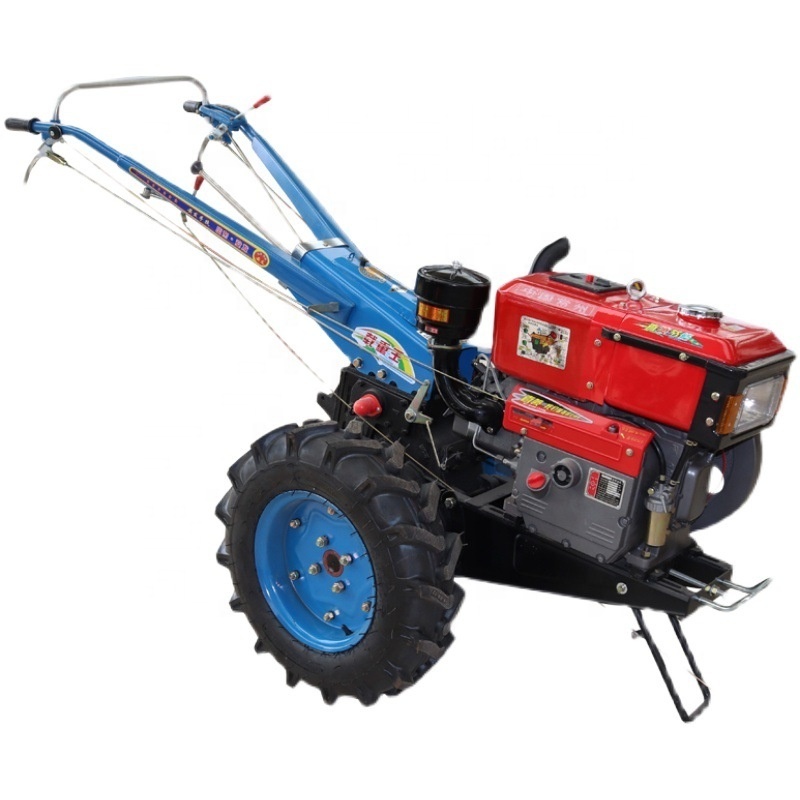 SURRI 8hp 10hp 15hp small tractor walking tractor farm garden Hand walking tractor with cultivator tiller plough