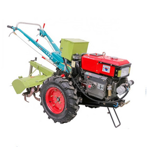 SURRI 8hp 10hp 15hp small tractor walking tractor farm garden Hand walking tractor with cultivator tiller plough