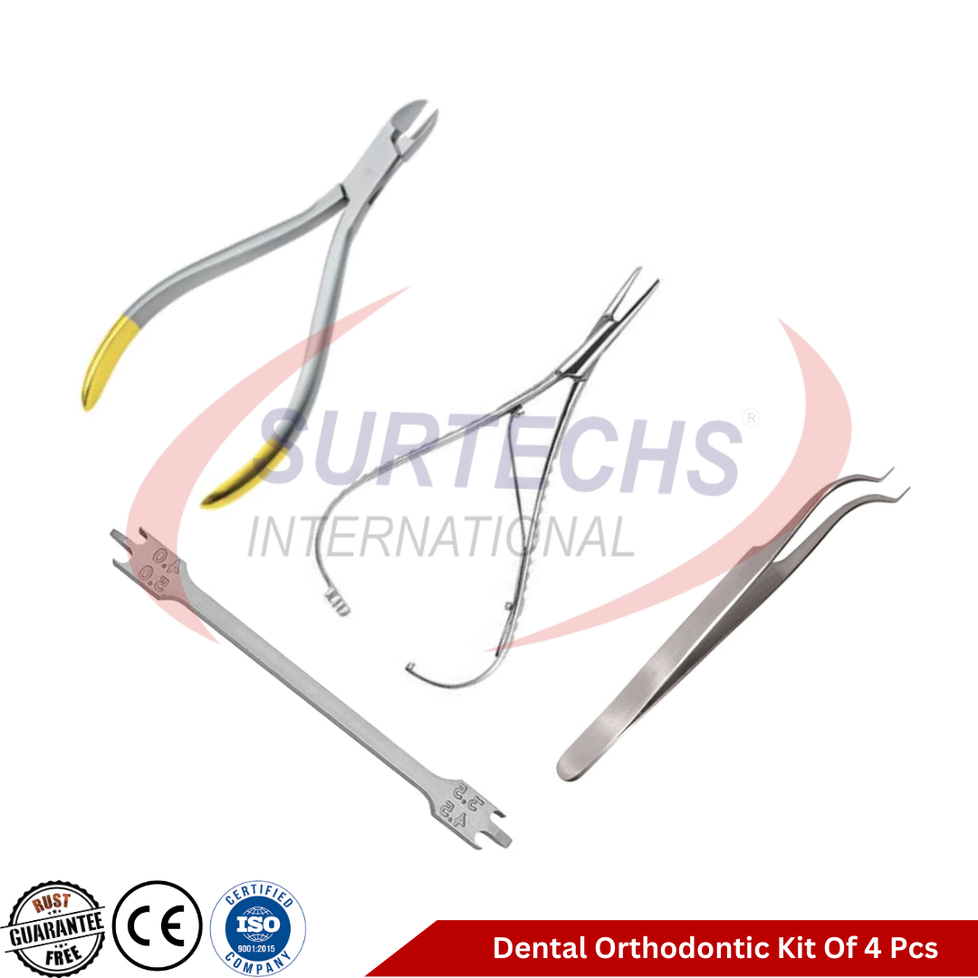 Source Top Quality Dental Orthodontic Kit of 4 Pcs In German Stainless Steel Dental Instruments