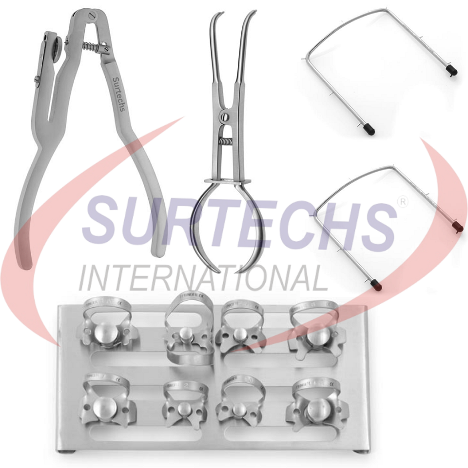 Surtechs Dental Rubber Dam Kit Top Quality Professional Orthodontics Kofferdam Kit