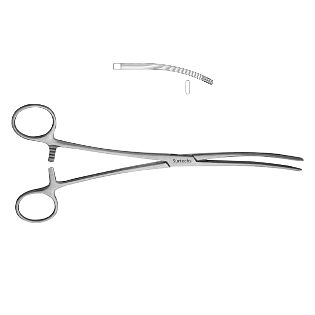 Surtechs Stainless Steel high quality Young Renal Pedicle 23.5 Cm Clamp Customized Logo Surgical Urology Instruments