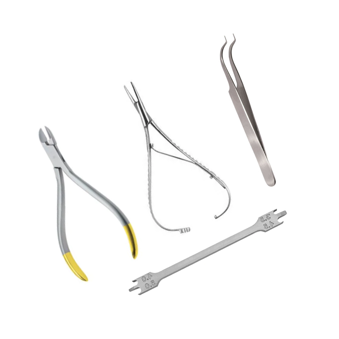 Source Top Quality Dental Orthodontic Kit of 4 Pcs In German Stainless Steel Dental Instruments