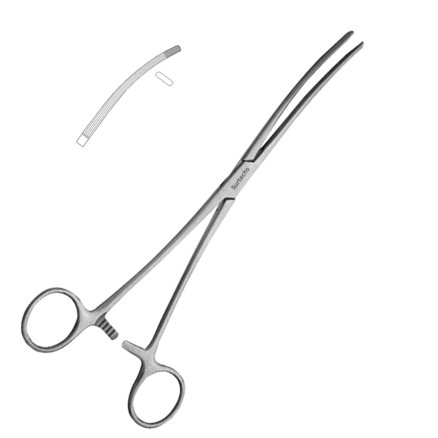 Surtechs Stainless Steel high quality Young Renal Pedicle 23.5 Cm Clamp Customized Logo Surgical Urology Instruments