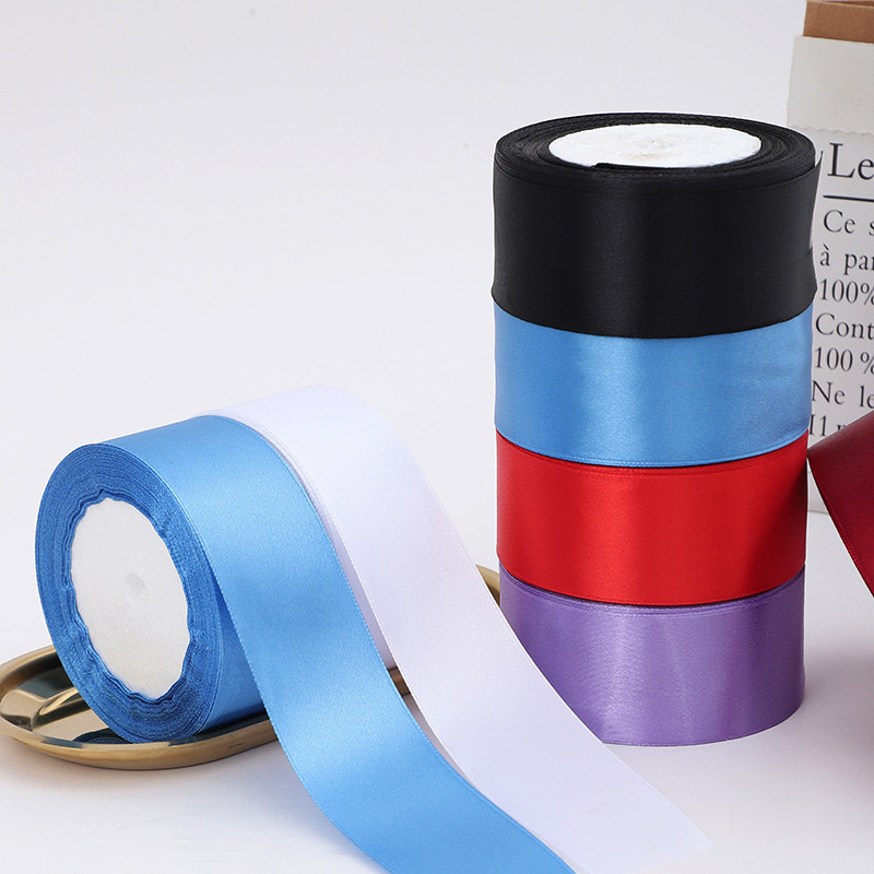 Wholesale High Quality 4cm 1.5 Inch Satin Ribbon 38mm Single Face Satin Ribbon Roll for Gift Wrapping