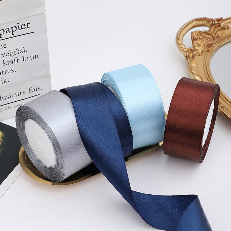 Wholesale High Quality 4cm 1.5 Inch Satin Ribbon 38mm Single Face Satin Ribbon Roll for Gift Wrapping