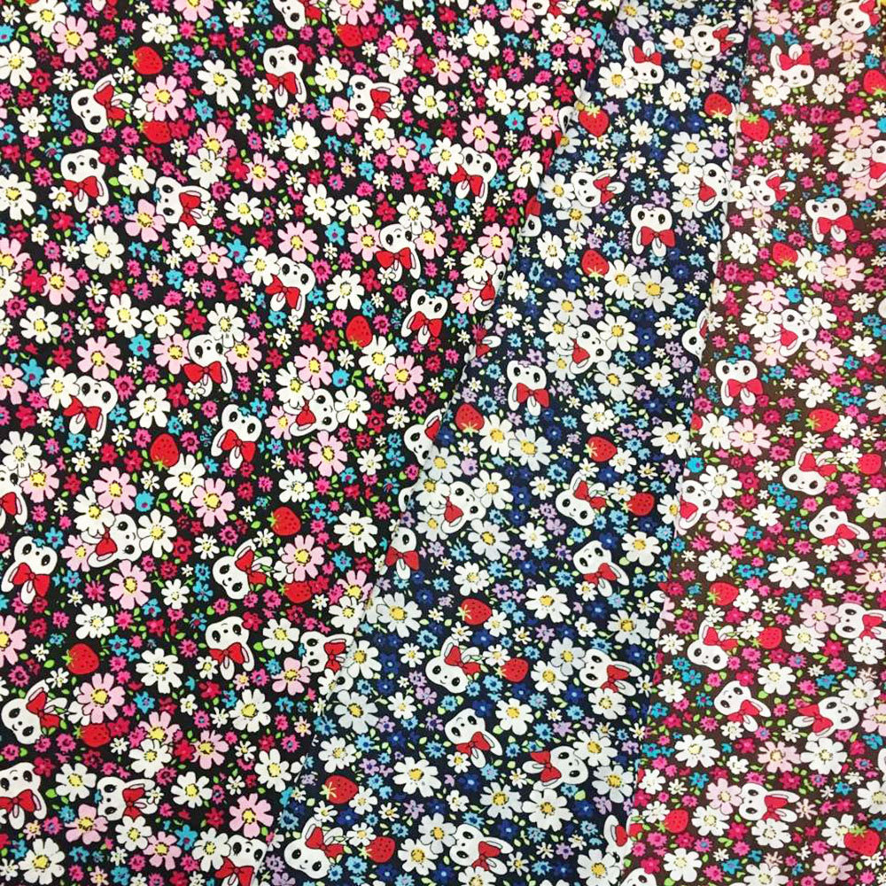 wholesale 100% cotton  printing fabric for garment cloth