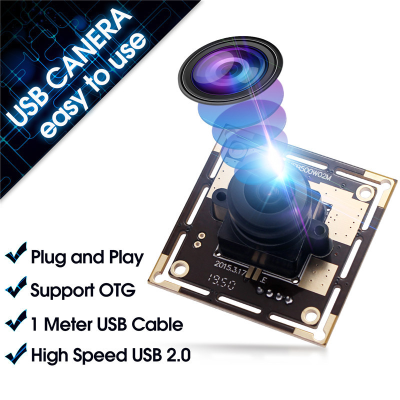 ELP camera 5 megapixel  L170 wide angle  fisheye usb camera  OV5640 free driver USB camera module for Raspberry PI