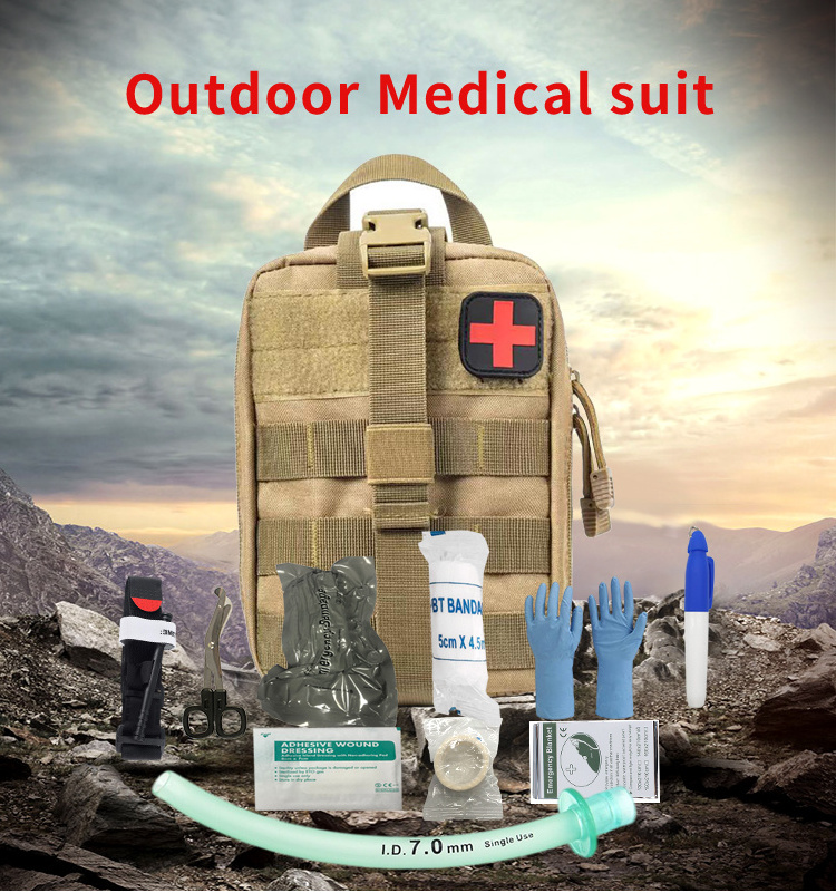 Tactical survival personal first aid kit trauma kit outdoor tactical kit