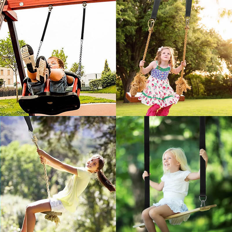 Custom Kids Adult Outdoor Indoor Hammock Garden Tree Swing Set Hanging Straps