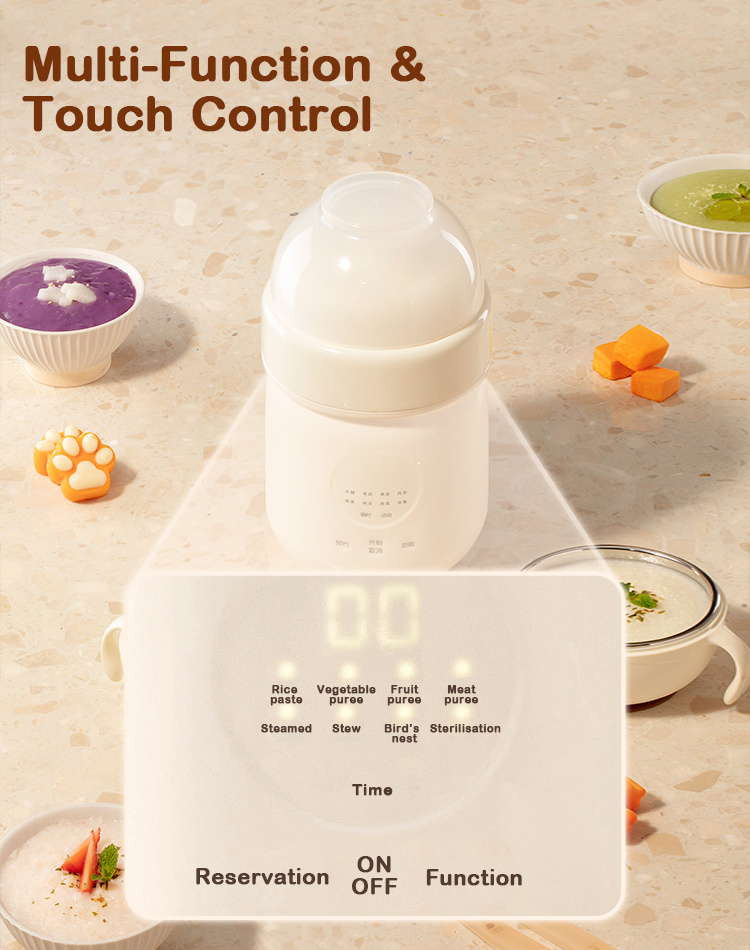 4 In 1 Multi-Functional Electric Baby Food Maker Procesador De Alimentos Timing Baby Food Processor