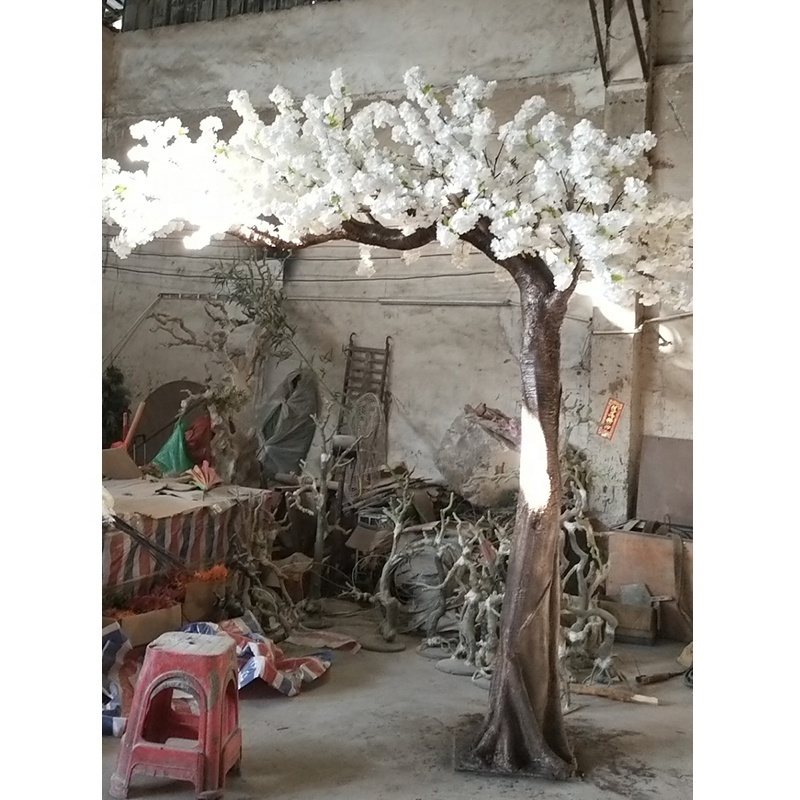 280cm height artificial indoor decorative white cherry blossom flower tree arch centerpiece for wedding