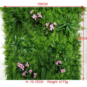 100*100cm ultraviolet-proof outdoor green flower wall,  artificial green plant wall,  flower wall green  hedge wall artificial