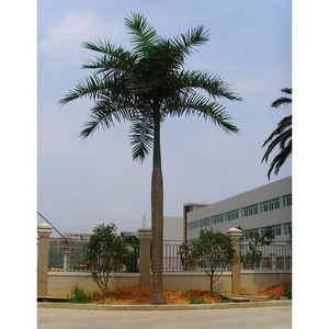 Large outdoor landscape fiberglass artificial king artificial coconut palm tree