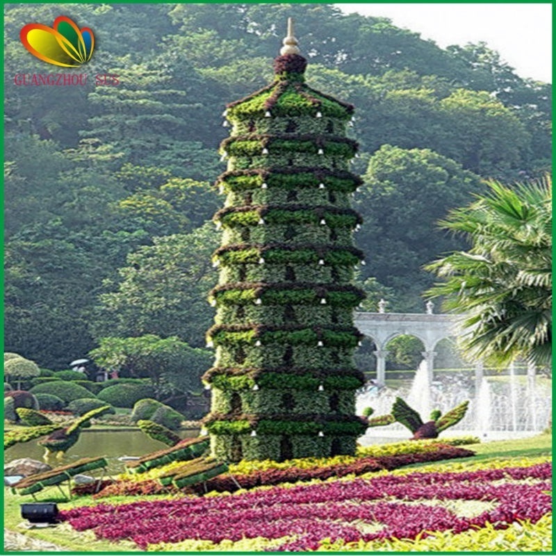 2015 novelty china artificial topiary frame for garden decoration