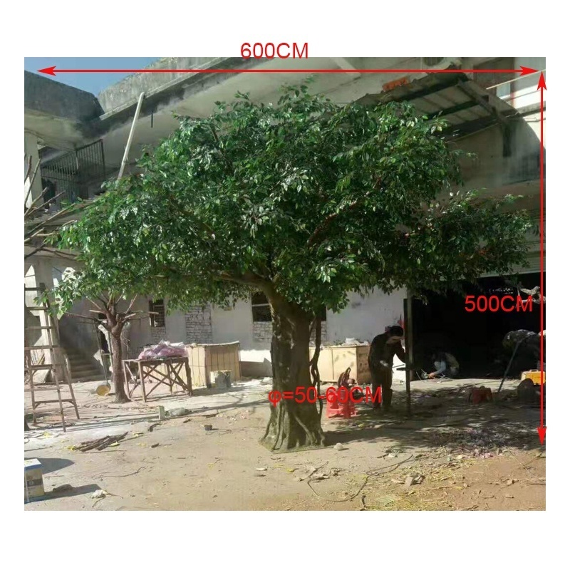 customized cheap 500CM height large artificial ficus microcarpa tree plant,  fiberglass ficus artificial tree