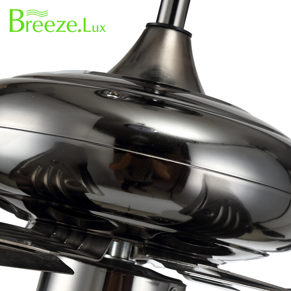 Breezelux Cheap Wholesale Price Ceiling Fans Light Kits 5 Pcs Iron Blade Remote Control Ceiling Fans