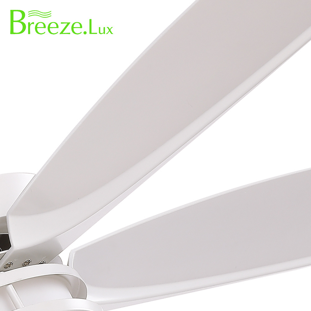 Breezelux Hot Selling 56 Inch White 5 Abs Blades Ceiling Fan Led Mini Pendant Light