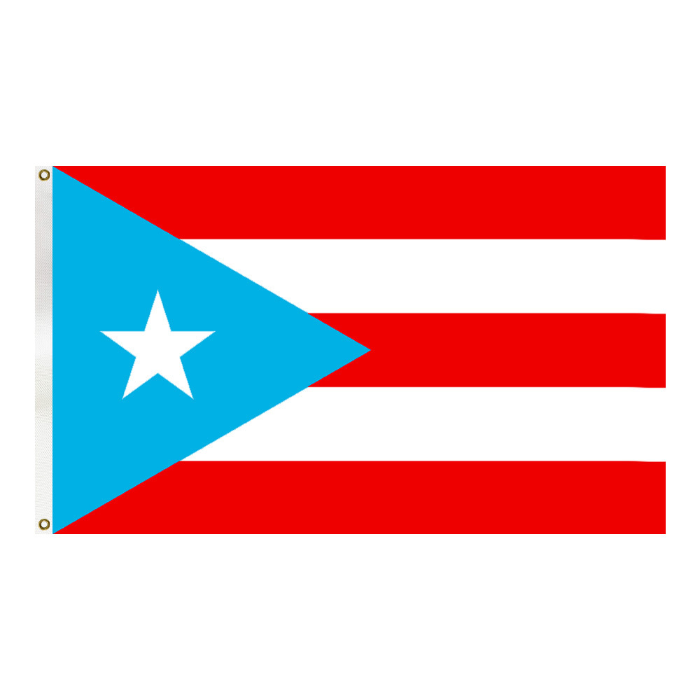 3X5FT Wholesale Puerto Rico Flag Embroidery Oxford Cloth Printing Flag Banner