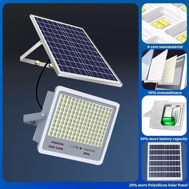 Factory Direct Sale Super Brightness High Lumen Solar Led Flood Lights Spotlight