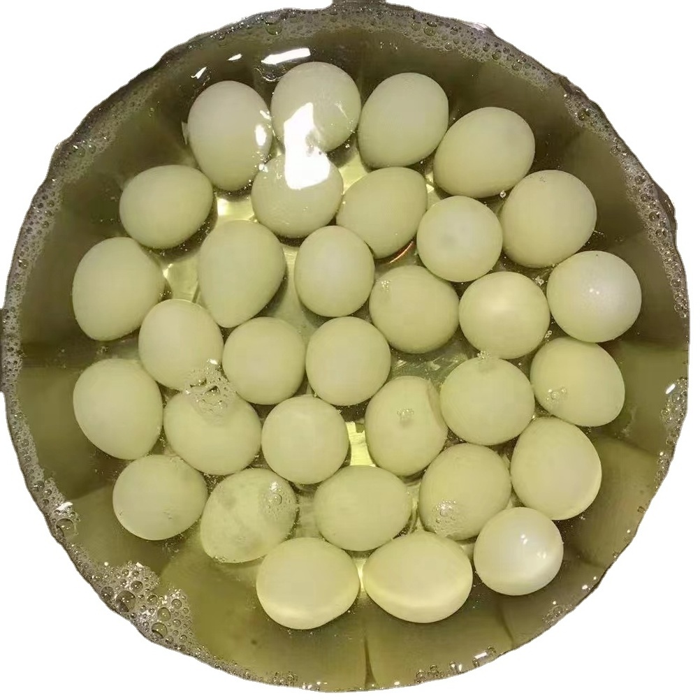 factory supply 425g boiled  canned salted quail eggs