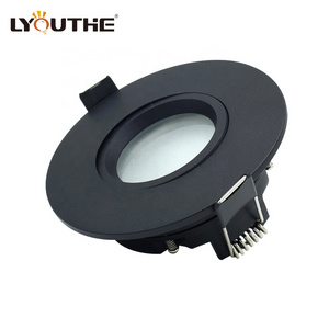 New arrival IP65 black round aluminium adjustable gimbal recessed waterproof led down light