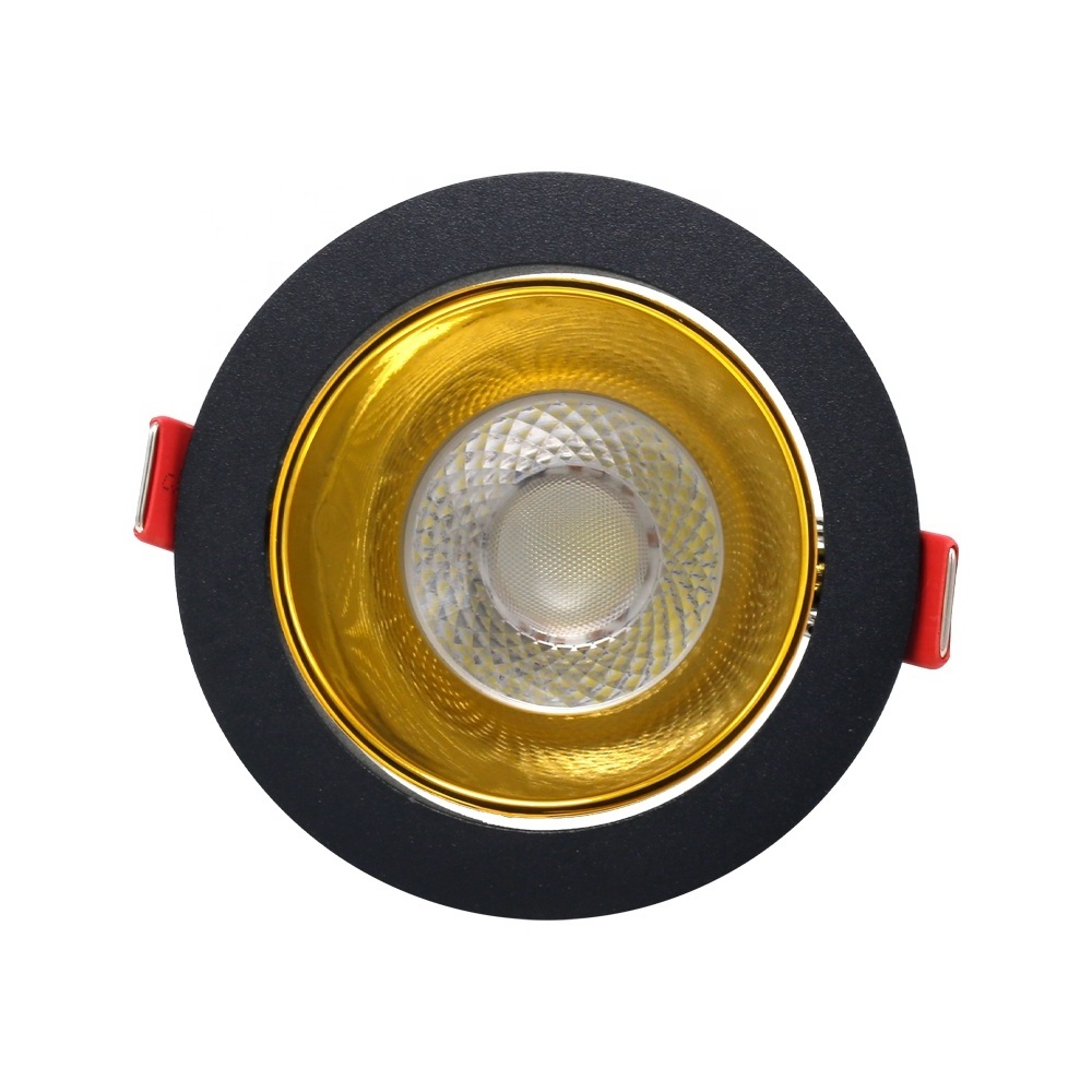 Good selling recessed anti-glare round lamp oem spotlight frame ceiling led adjustable 7w downlight