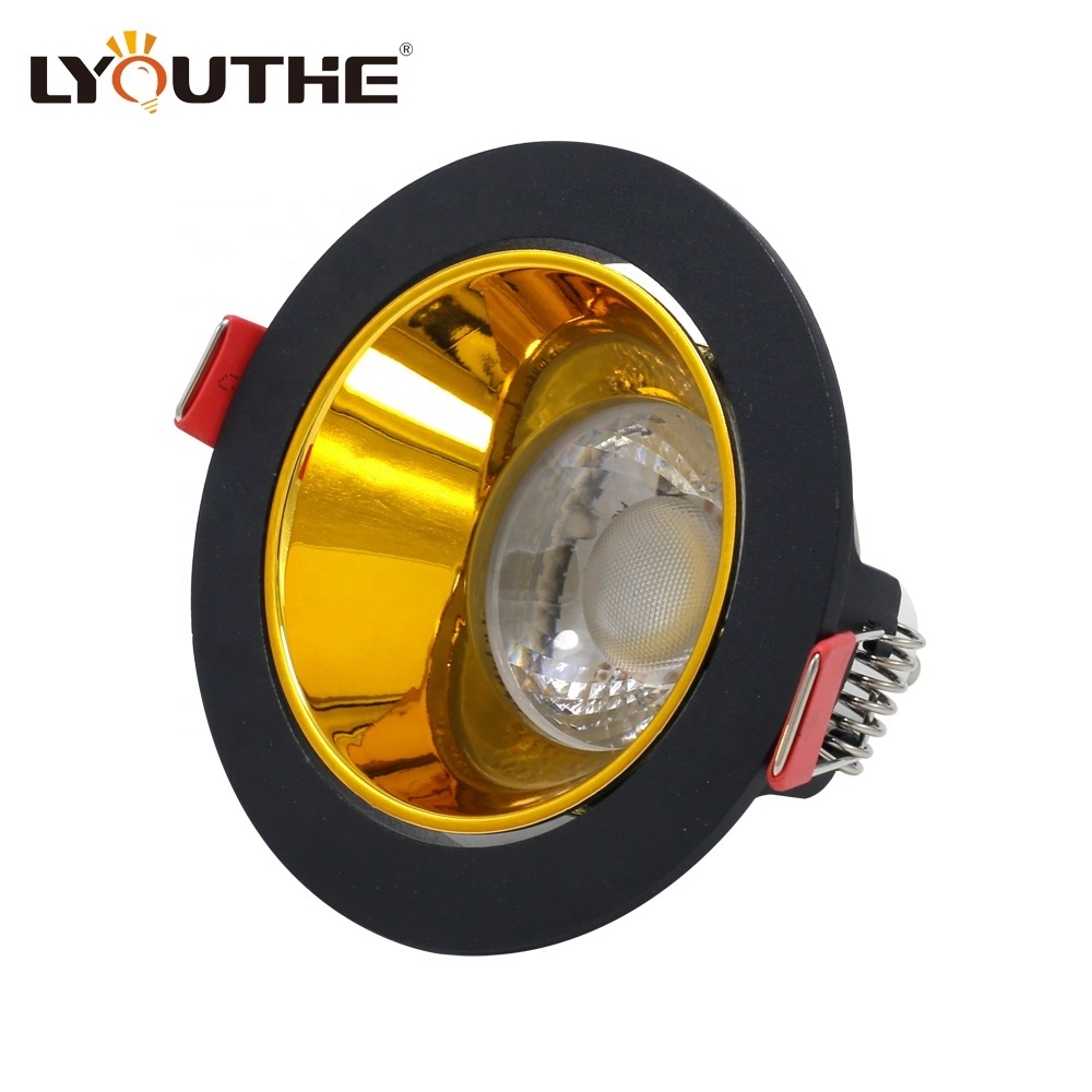 Good selling recessed anti-glare round lamp oem spotlight frame ceiling led adjustable 7w downlight