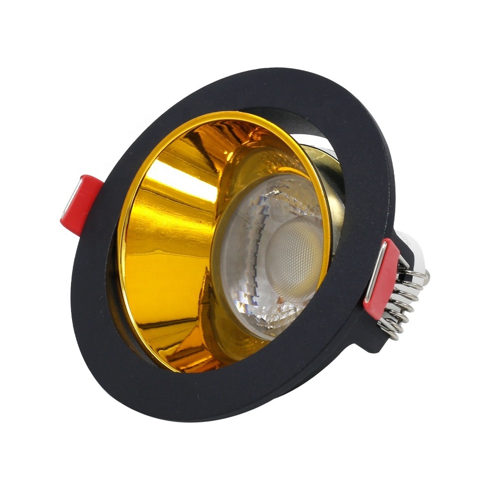 Good selling recessed anti-glare round lamp oem spotlight frame ceiling led adjustable 7w downlight