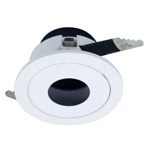 Wholesale aluminium anti glare recessed led downlight housing