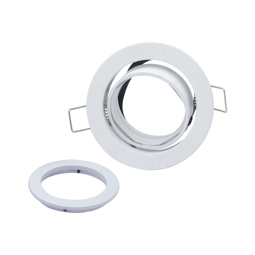 Indoor die-casting aluminium 360 degree adjustable COB LED recessed downlights for hotel project