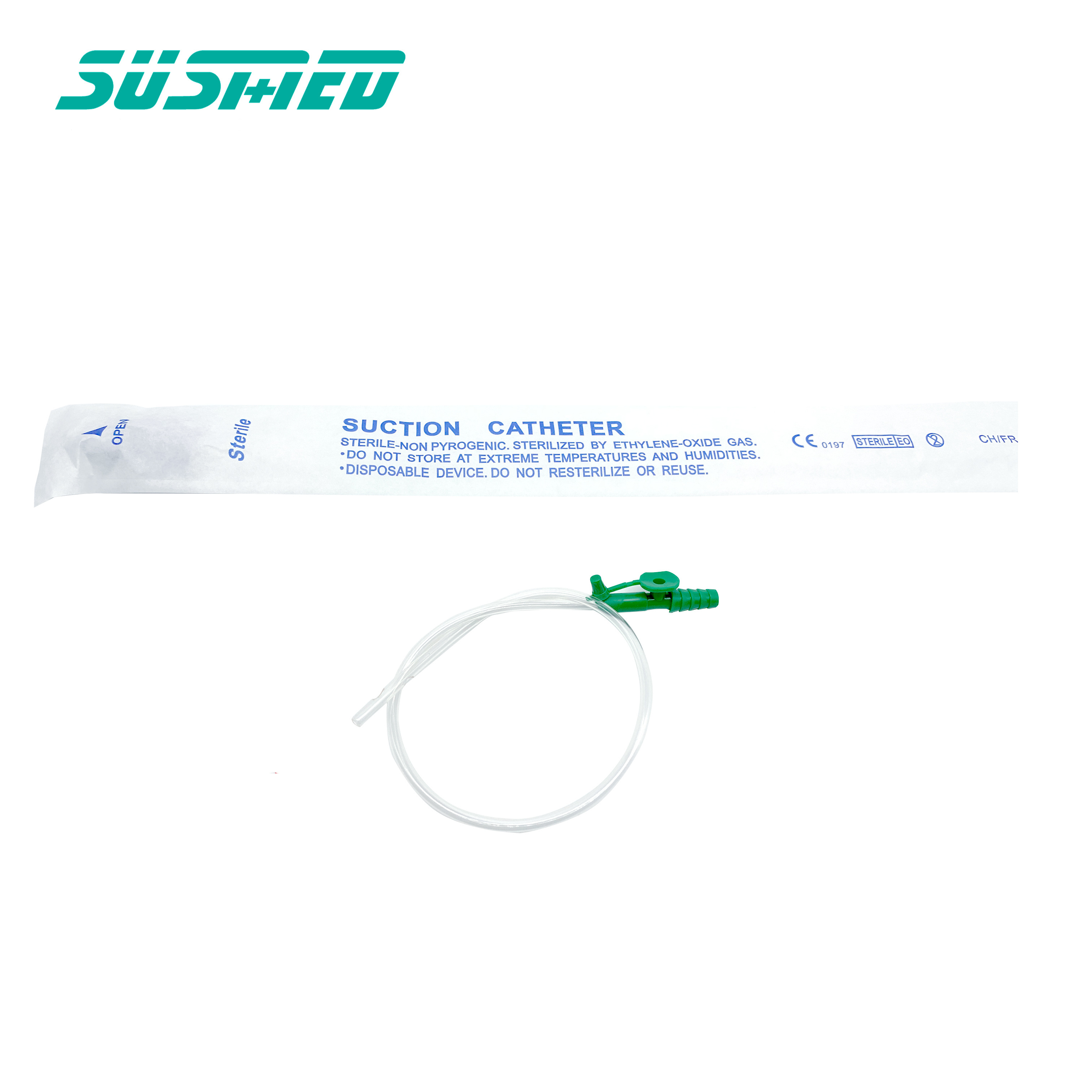 Medical Consumables 6FR 14FR Size Disposable Sterile Closed endotracheal Suction Catheter With Stop Valve