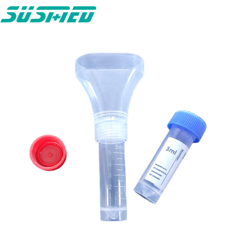 5ml 10ml Disposable Medical Sterile Saliva Collection Funnel DNA Sample Collector Testing Saliva Tube Test Kit