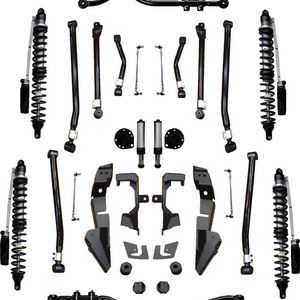 4 inch Suspension Lift Set Shock Absorber+Track Bar+Sway Bar Link+Long Control Arms for 2007-2018 Jeep Wrangler JK