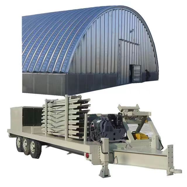 ACM No-grid Hydraulic K Span Trussless Arch Roof Machine