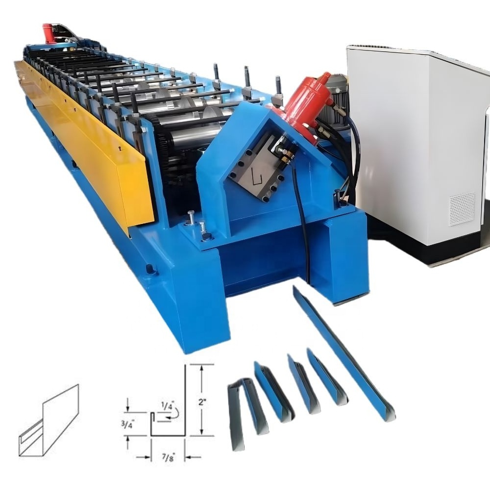 America Popular Galvanized Metal Aluminum J Channel Track Trim Drip Edge Roll Forming Machine