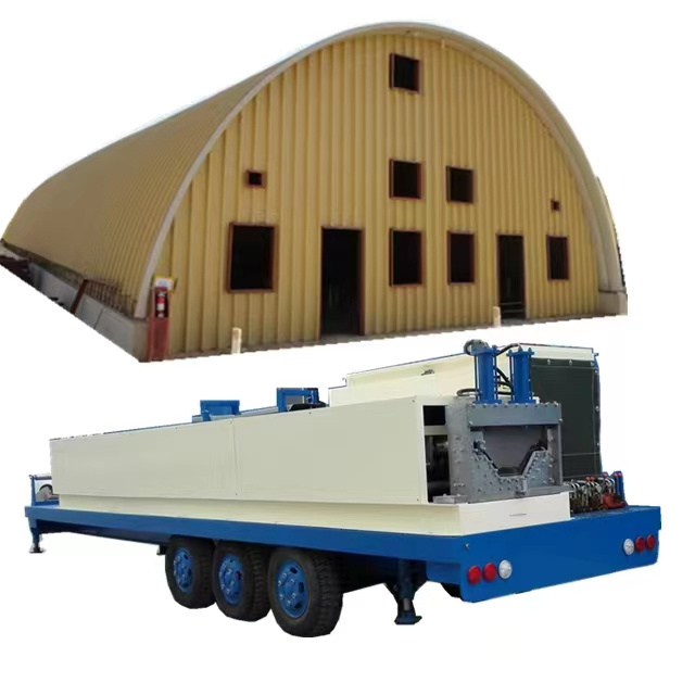 ACM No-grid Hydraulic K Span Trussless Arch Roof Machine