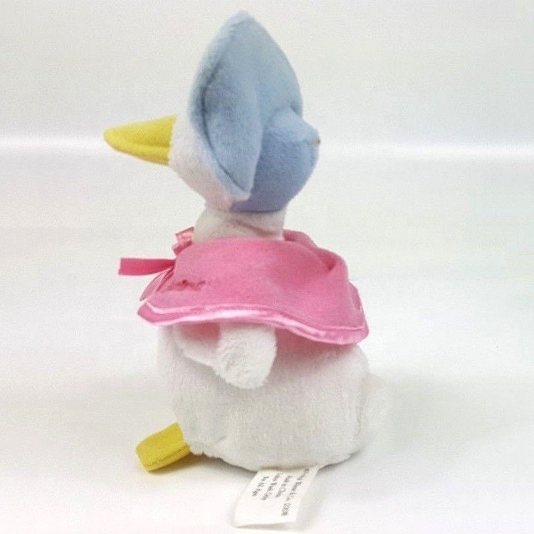 Stuffed mascot Puddle soft mandarin pink mini plush toy duck With Rattle Sound