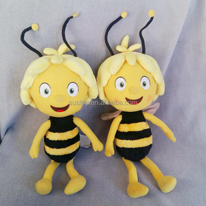 Cartoon book Doll mascot animal buzz toys Maya The Bee Plush characters toy