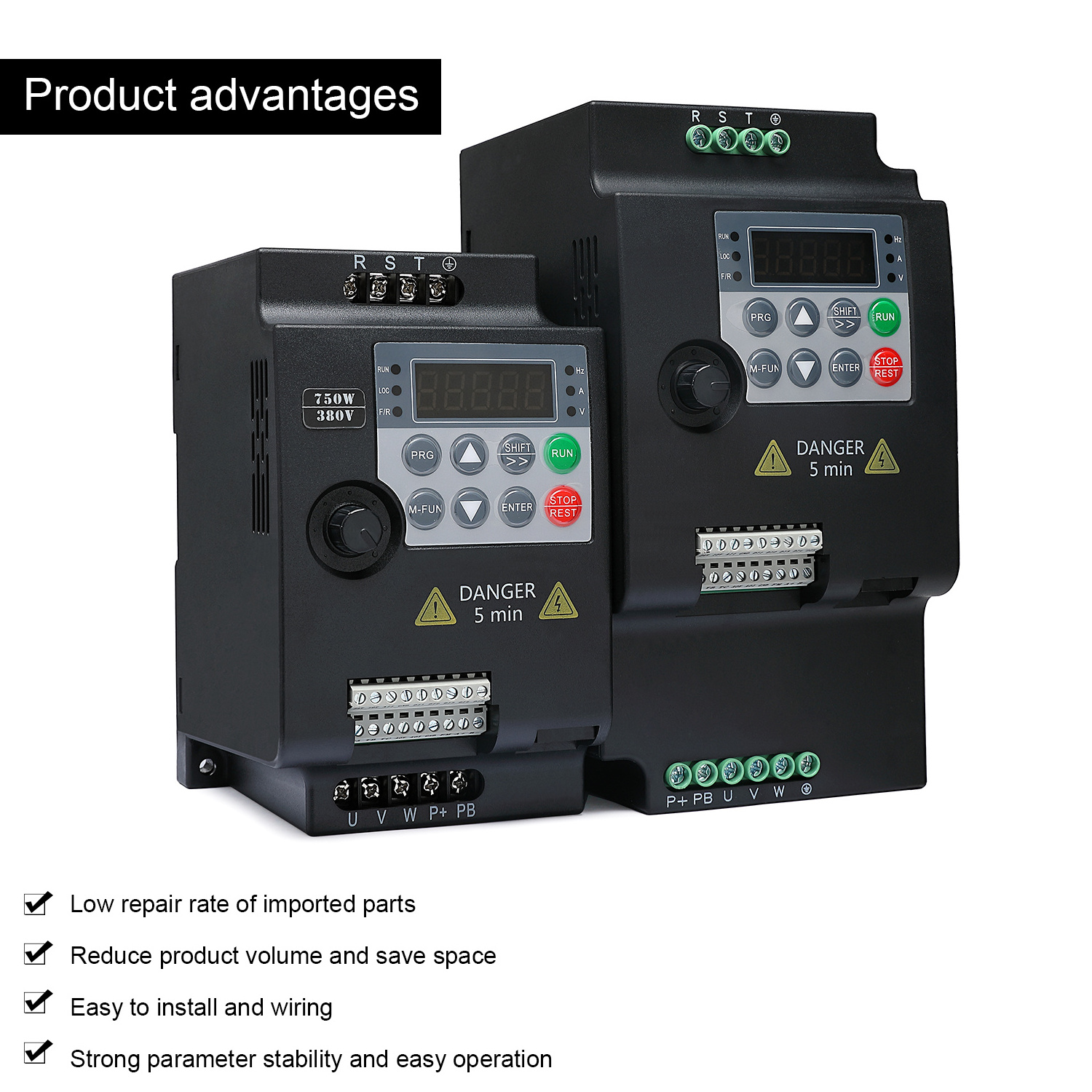 SUSWE l 0.75KW 1.5KW 2.2KW 4KW 5.5KW  Three Phase 380v Output Frequency Converter inverters VFD