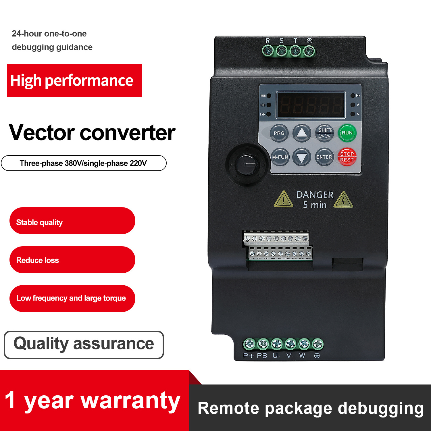 SUSWE l 0.75KW 1.5KW 2.2KW 4KW 5.5KW  Three Phase 380v Output Frequency Converter inverters VFD