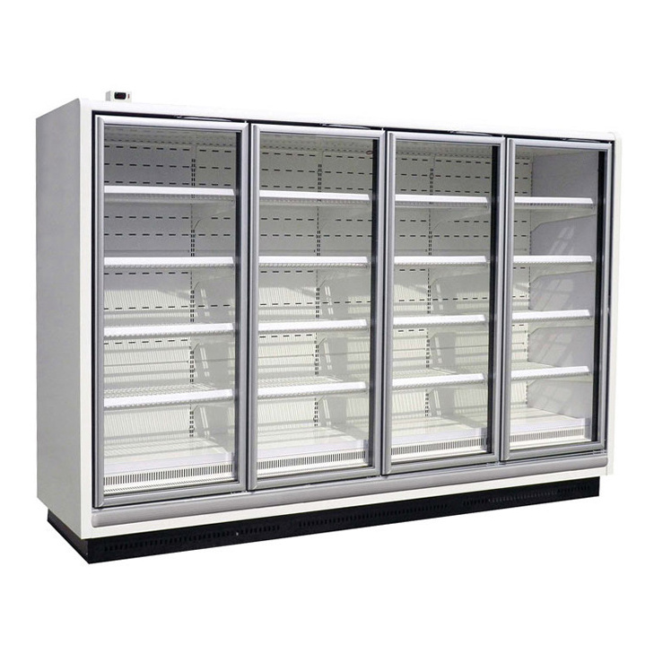 Supermarket Big capacity  Multideck Open Cabinet Chiller Fruit Vegetable Display Showcase Refrigerator