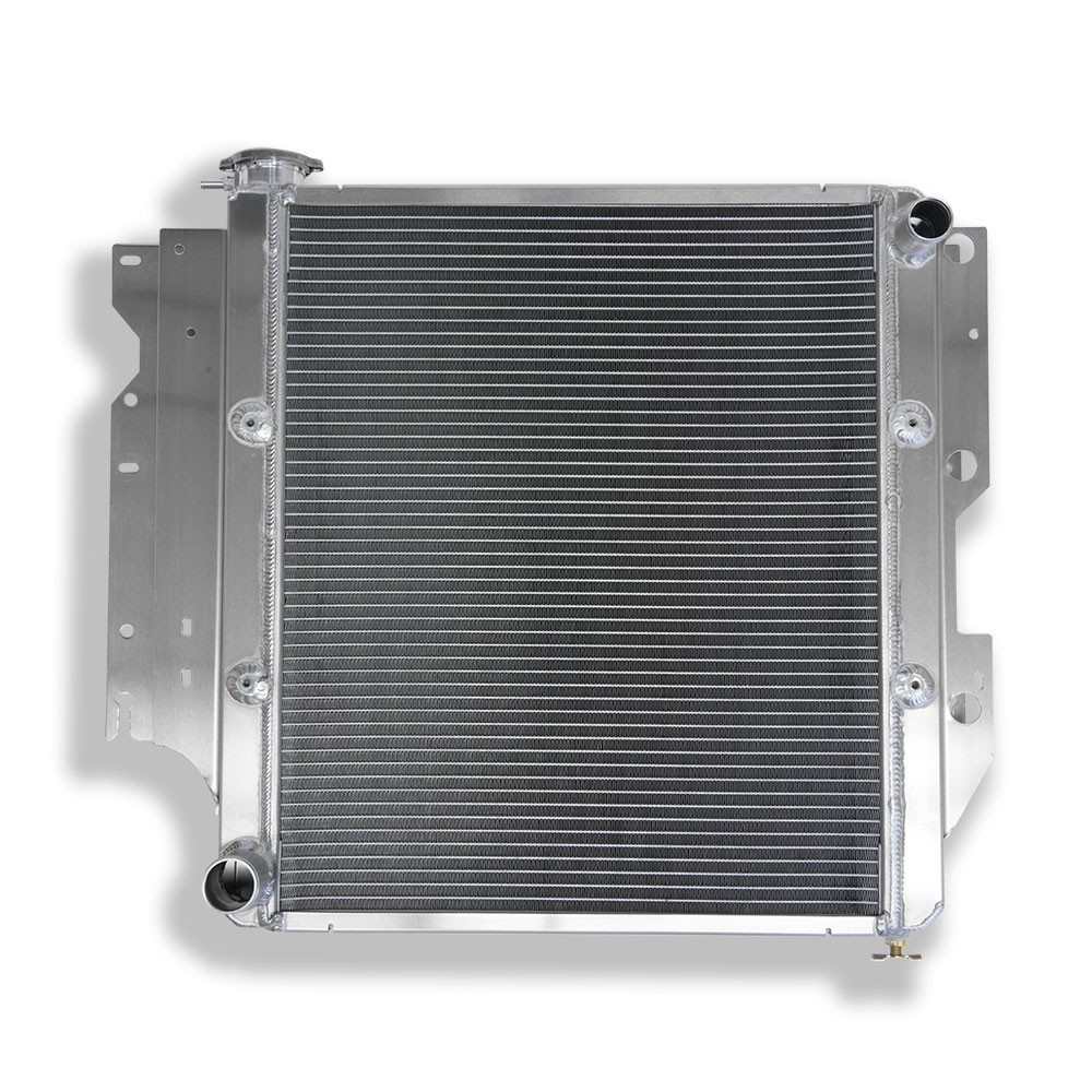 Polished finish for 1997-2006 Jeep Wrangler TJ Full Aluminum Radiator