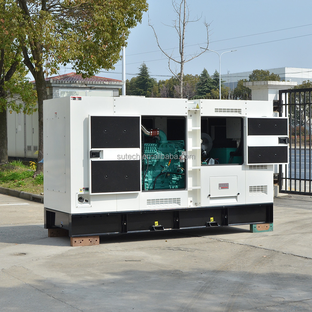 with Cummins/perkins motor silent diesel generator 150kw on trailer mobile wheels 150 kw diesel generator