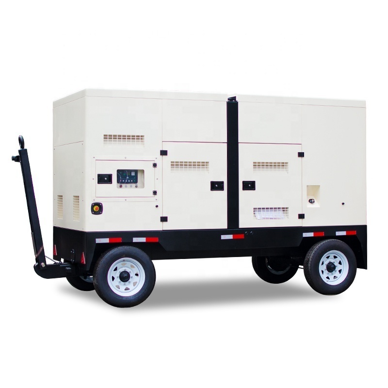 EPA trailer silent generators 150kw 200kva volvo diesel generator with ECM engine 150 kw kva stamford alternator