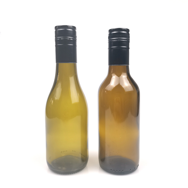 Wholesale Empty 187ml Small Mini Glass Wine Bottle with Screw Cap