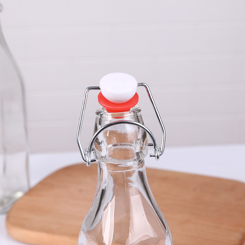 Wholesale Clear Flip Top Bottle 250ml 16oz 750ml 1 Liter Glass Swing Top Glass Bottle