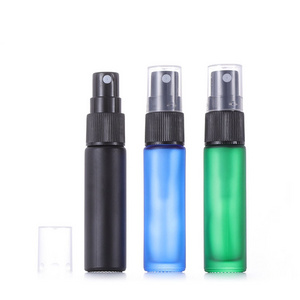 Travel perfume bottle 10 matte black pink blue glass cosmetics spray bottle