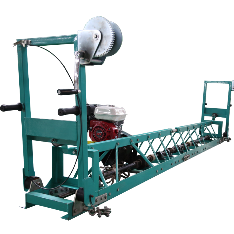 Vibrating concrete level screed machine