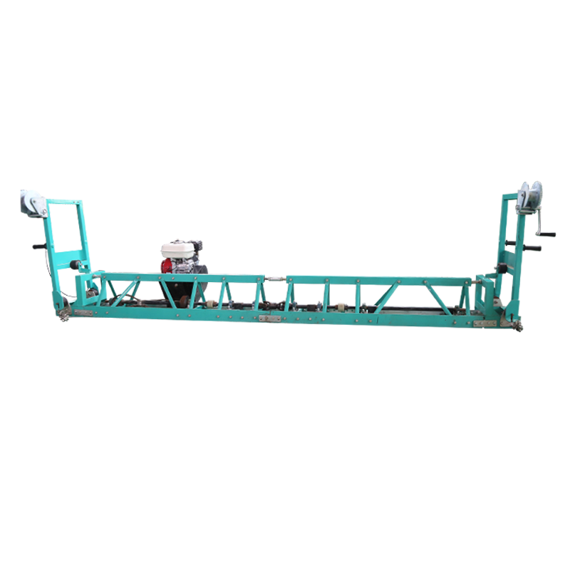 Vibrating concrete level screed machine