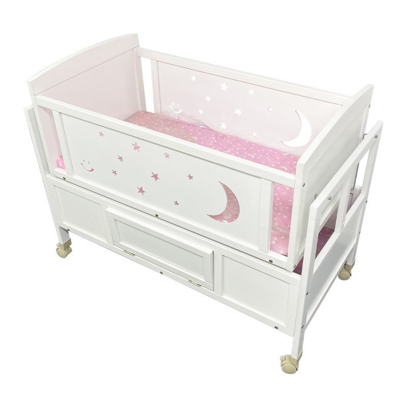 Cheap children drawers sleeping wooden frame boy girls crib cot beds floor toddlers baby bed for babies